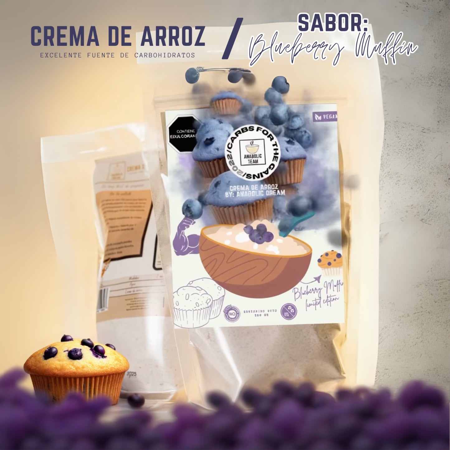 Crema de arroz - Blueberry muffin
