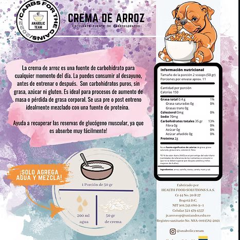 Crema de arroz instantánea - Vainilla Creamy
