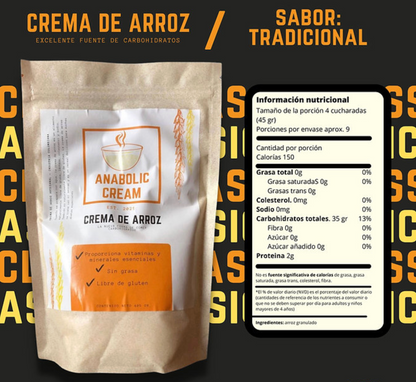 Crema de arroz - Neutra (Tradicional)