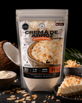 Crema de arroz - Pie de coco con almendra