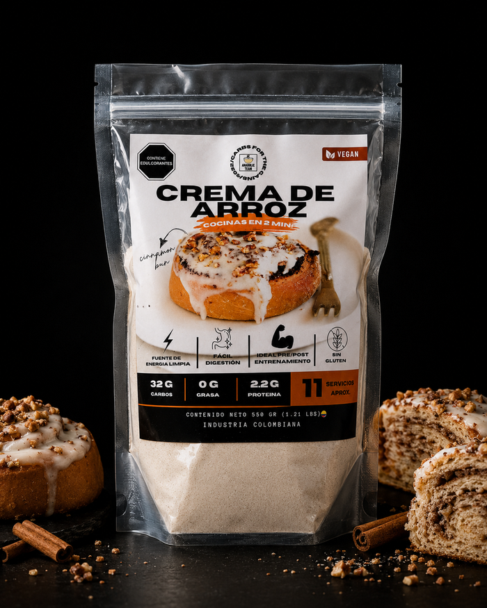Crema de arroz - Cinnamon bun