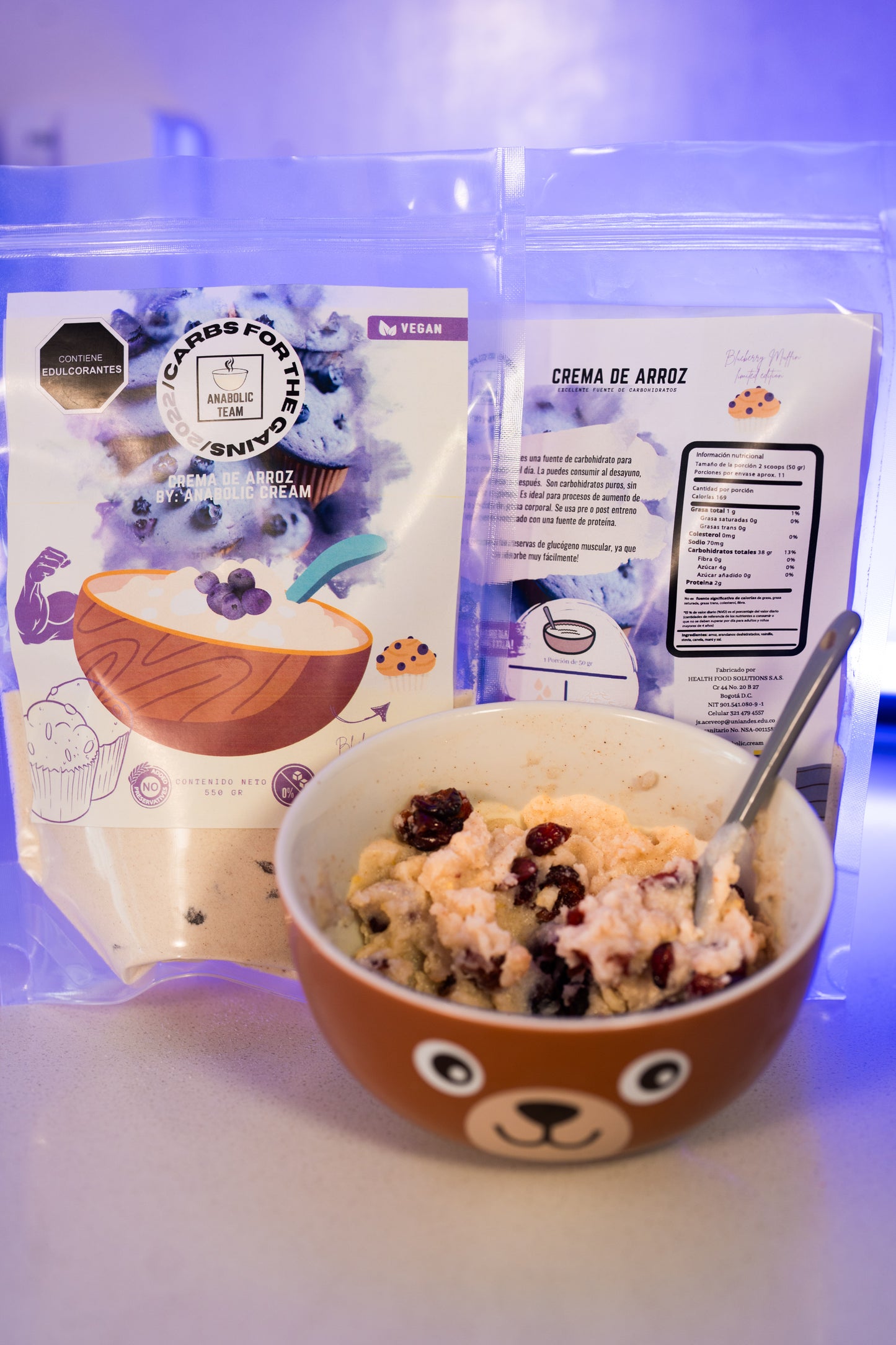 Crema de arroz - Blueberry muffin