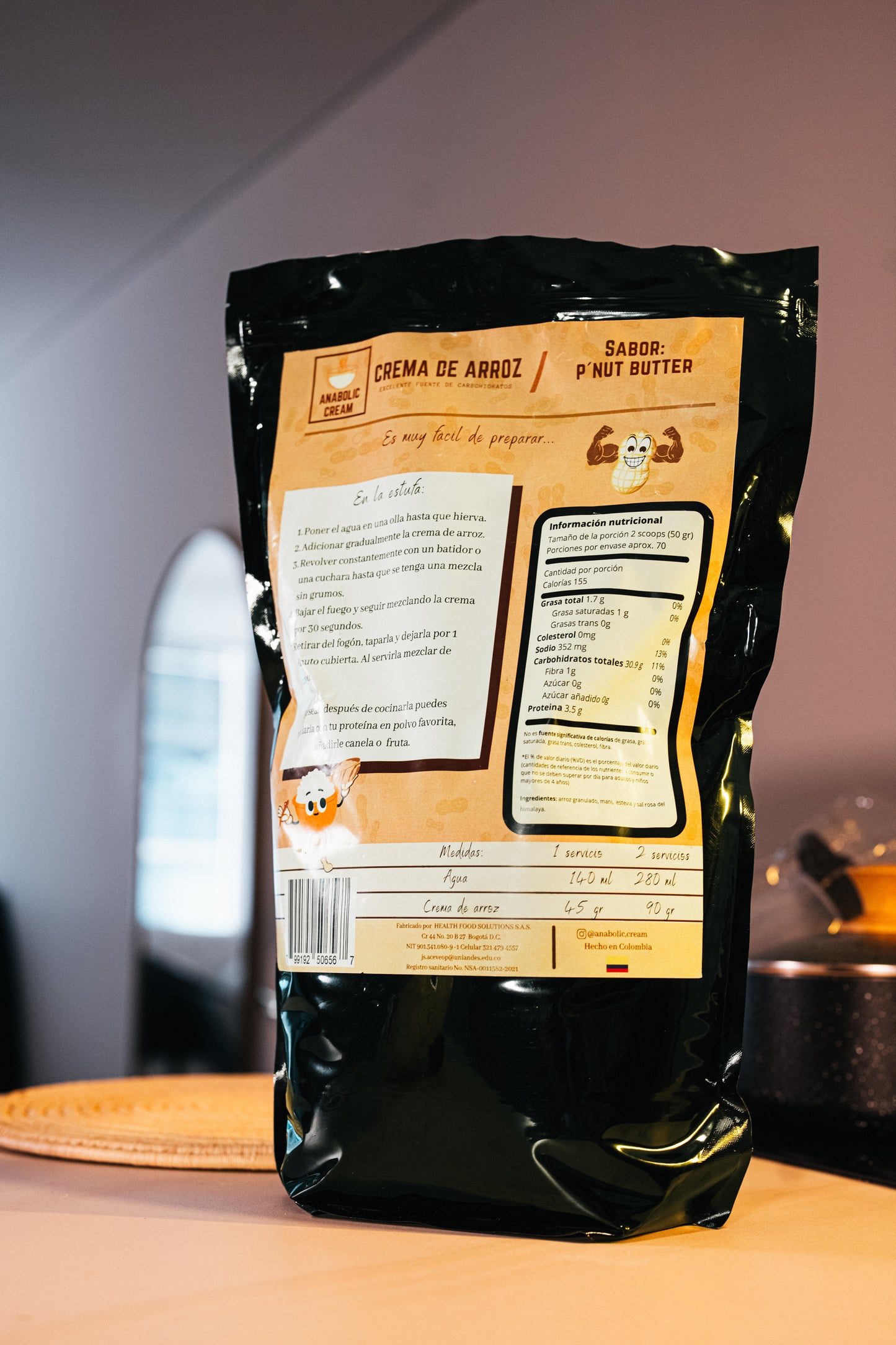 Crema de arroz - Crema de maní | Brownie  MASS EDITION 3.5Kg