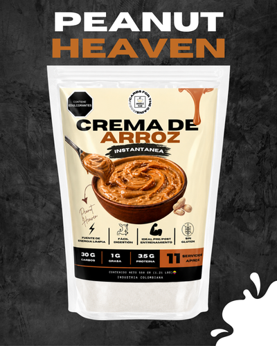 Crema de arroz instantánea - Peanut heaven 🥜