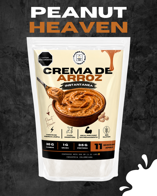 Crema de arroz instantánea - Peanut heaven 🥜