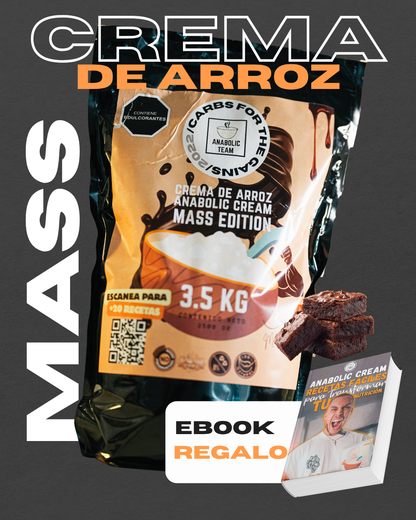 Crema de arroz - Crema de maní | Brownie  MASS EDITION 3.5Kg