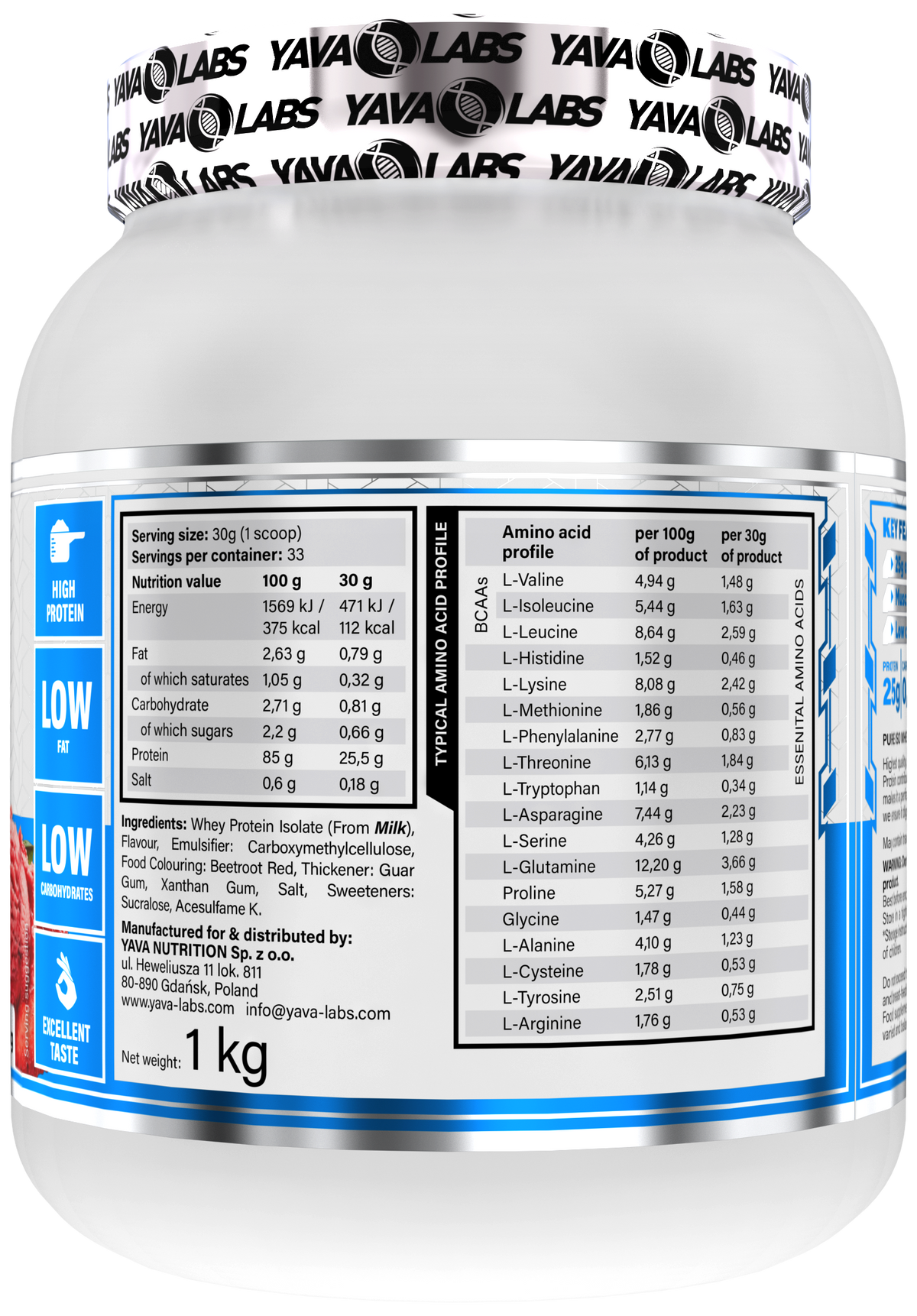 Proteina PURE ISO 2 lbs / YavaLabs