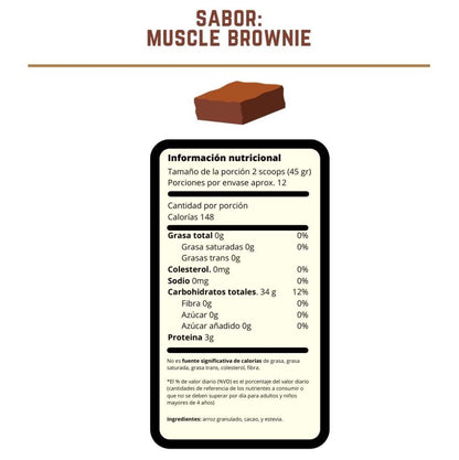 Crema de arroz - Muscle brownie