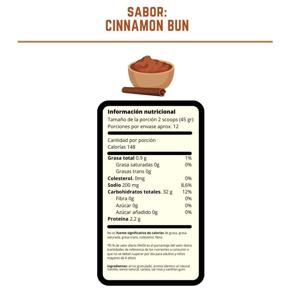 Crema de arroz - Cinnamon bun