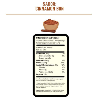 Crema de arroz - Cinnamon bun