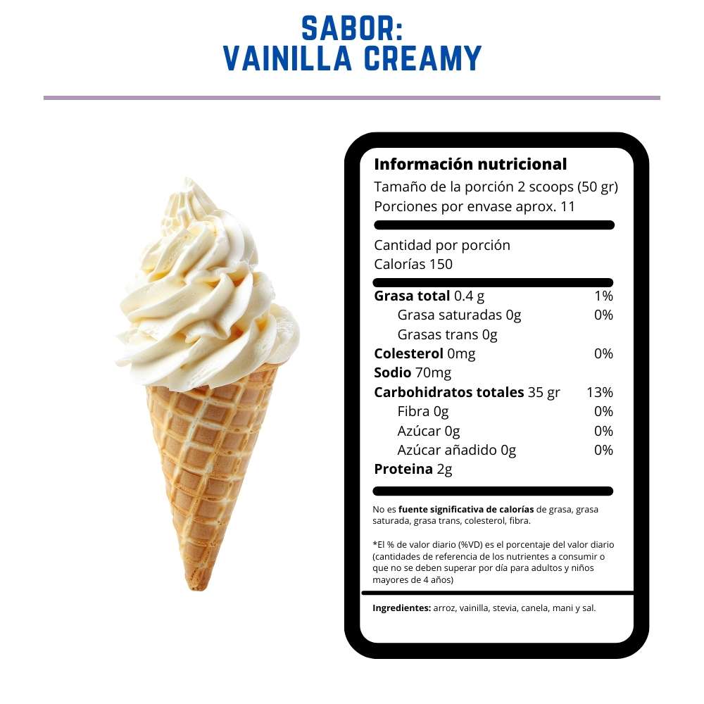 Crema de arroz instantánea - Vainilla Creamy