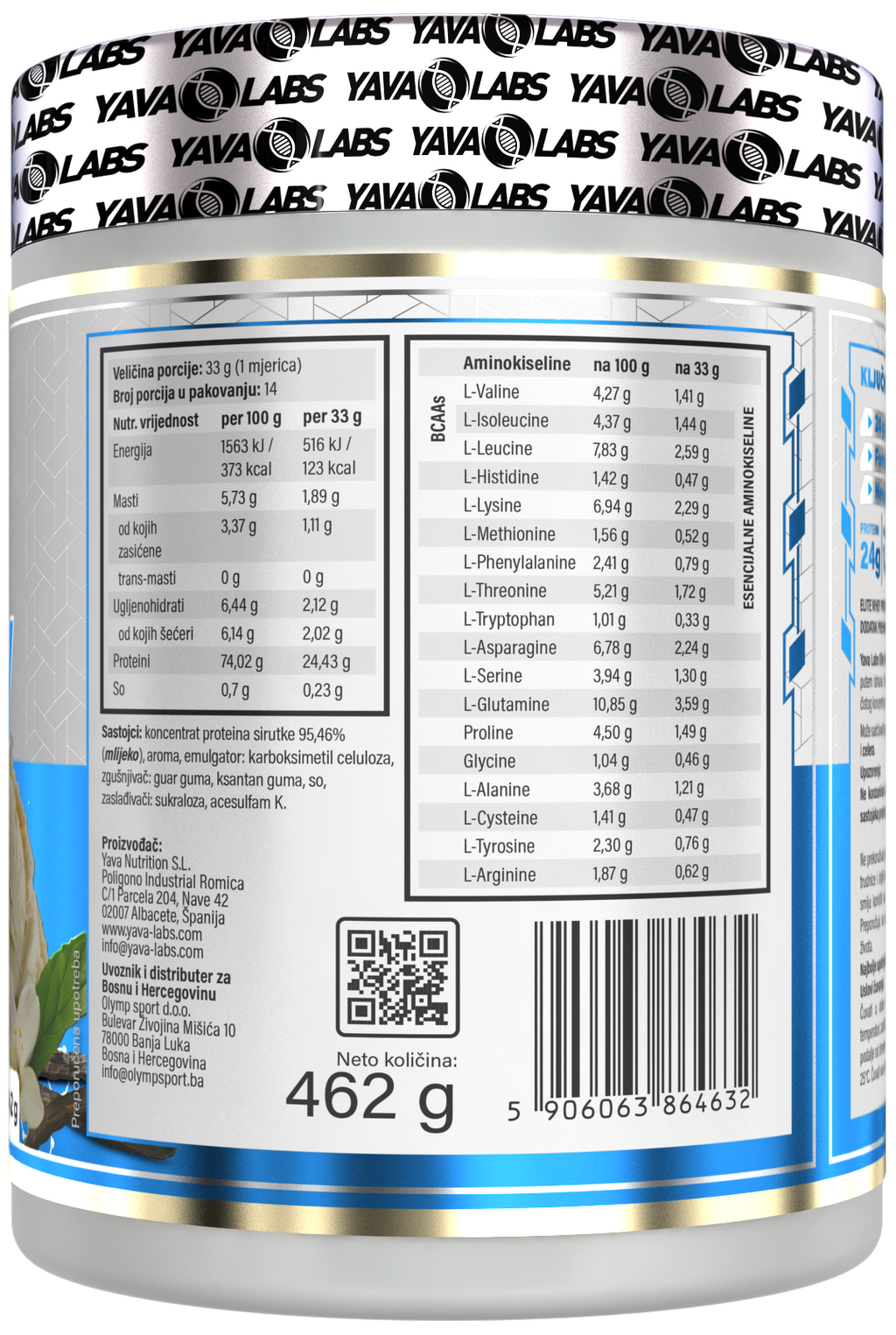 WHEY ELITE 2.2 lbs / YavaLabs
