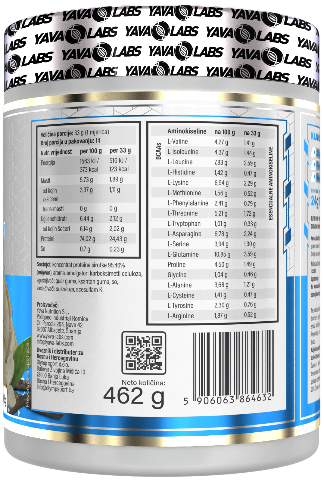 WHEY ELITE 2.2 lbs / YavaLabs